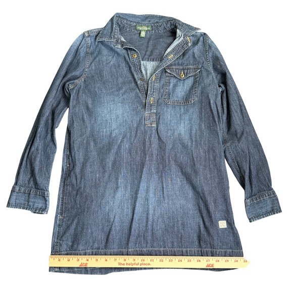 Lauren Ralph Lauren Tops - Lauren Ralph Lauren Jeans Co Blue Denim Long Sleeve Button Up Tunic Dress S